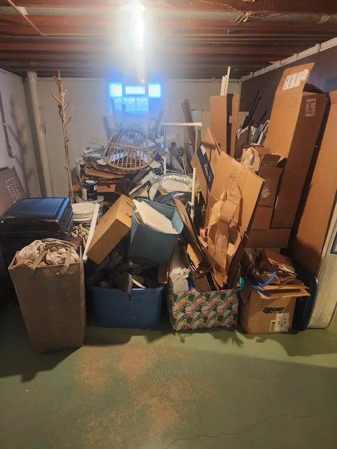 Roll-off dumpster container at job site for Yard Waste Dumpster Rental in Strasburg